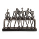 Camaraderie Aged Silver Figurine Mid-Century Modern style Sculpture Decor