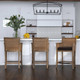Encore Counter Stool - Size: 97H x 57W x 57D (cm) - Mid-Century style