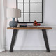 Freddy Weathered Console Table - Size: 76H x 140W x 40D (cm) - Mid-Century Modern style