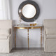 Imelda Demilune Console Table - Size: 79H x 102W x 40D (cm) - Mid-Century Modern style