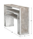 Genara Bone White Carved Console Table - Australia wide delivery