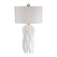 Malena Glossy White Table Lamp Geometric style Table Lamp Decor