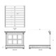 Charleston King Bed - Batavia Black - Solid Timber French Provincial style Bedroom furniture