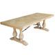 Seville Rustic Parquet Dining Table 240cm -Natural