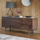 Bergen Scandinavian Mid-Century Modern Marble Sideboard