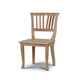 Manchester Dining Chair w/ Wooden Seat - Size: 90H x 56W x 53D (cm) - Hamptons style
