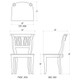 Manchester Dining Chair w/ Wooden Seat - Solid Timber Hamptons style Dining Room furniture