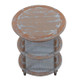 Martinique Round Side Table - Hand made Oriental style Living Room furniture