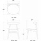 Pierre Dining Chair - Size: 78H x 56W x 53D (cm)