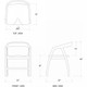 Wright Chair - Size: 76H x 58W x 58D (cm)