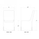 Sierra Modern Dining Chair - Discount Contemporary style Dining Room furniture