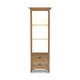 Aries Bookcase w/out Door w/ 3 LED - Hand made Craftsman style Living Room furniture