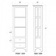 Aries Bookcase w/out Door w/ 3 LED - Sale on Craftsman style Living Room furniture