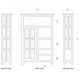 Aries Kitchen Single Door Cupboard w/ 6 LED - Size: 180H x 120W x 38D (cm)