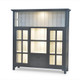 Aries Kitchen Cupboard 2 Drawer w/ 9 LED - Size: 167H x 158W x 43D (cm) - Craftsman style