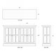 Cape Cod Media Stand w/ 4 LED - Solid Timber Coastal style Living Room furniture