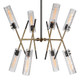 Telesto 8 Light Linear Pendant Mid-Century style  Decor