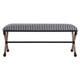 Braddock Striped Bench Coastal style Accent Chair Decor