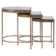 India Nesting Tables - Set/3 - Cairns, Darwin Mid-Century Modern style Accent Tables