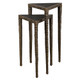 Samiria Triangular Accent Tables - S/2 Boho Chic style Occasional Decor