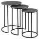 Erik Metal Nesting Tables - S/3 Mid-Century Modern style Accent Table Decor