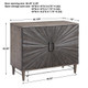 Shield Gray Oak 2 Door Cabinet - 25085