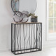 Reed Travertine Console Table - Size: 89H x 91W x 31D (cm) - Contemporary style