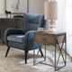 Cartwright Gray Side Table - Size: 64H x 47W x 38D (cm) - Mid-Century Modern style