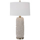 Zade Warm Gray Table Lamp Geometric style  Decor