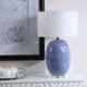 Westerly Blue Table Lamp - Size: 78H x 46W x 46D (cm)