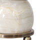 Natania Plated Brass Buffet Lamp - Discount Mid-Century Modern style Table Lamps