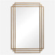 Amherst Brushed Gold Mirror Coastal style Wall Mirror Decor