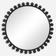 Cyra Black Round Mirror Coastal style Wall Mirror Decor