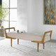Waylon Modern Ivory Bench - Size: 58H x 151W x 51D (cm) - Contemporary style