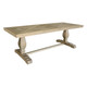 Paris Parquet Trestle Dining Table 240cm - Weathered Oak Dining Room Furniture - T159-240P-105