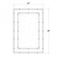 Chelsea Rectangular Mirror - Hand made Oriental style  furniture