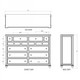 Soho Large Dresser - Melbourne, Sydney, Brisbane Mediterranean style Bedroom furniture