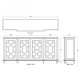 Grosvenor Credenza - Size: 99H x 213W x 43D (cm)