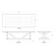 Hamptons X-Base Dining Table 3m - French Provincial style Dining Room furniture