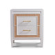 Belgravia Bedside Table w/ Rattan - Hand made Contemporary style Bedroom furniture
