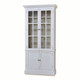 Walton Display Cabinet - Size: 226H x 109W x 46D (cm) - Hamptons style