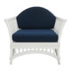 Bahamas Rattan Armchair - White - Coastal style
