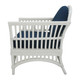 Bahamas Rattan Armchair - White - Hand made Living Room furniture