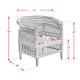 Liberty Occasional Chair - White - True White - Melbourne, Sydney, Brisbane French Provincial style Alfresco & Rattan furniture