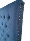 Marquis Upholstered King Bedhead Tufted - Blue Navy Linen - Melbourne, Sydney, Brisbane Hamptons style Bedroom furniture