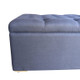 Marquis Upholstered Bed Chest Small/Tufted - Charcoal Linen - Sale on Hamptons style Bedroom furniture