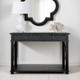 Xavier Console Table Small - Black Oak - Hamptons style