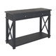 Xavier Console Table Small - Black Oak - HL541-110#107
