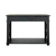 Xavier Console Table Small - Black Oak - Hand made Living Room furniture