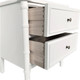 Lorient 2 Drawer Bedside - White - Melbourne, Sydney, Brisbane Mid-Century Modern style Bedroom furniture